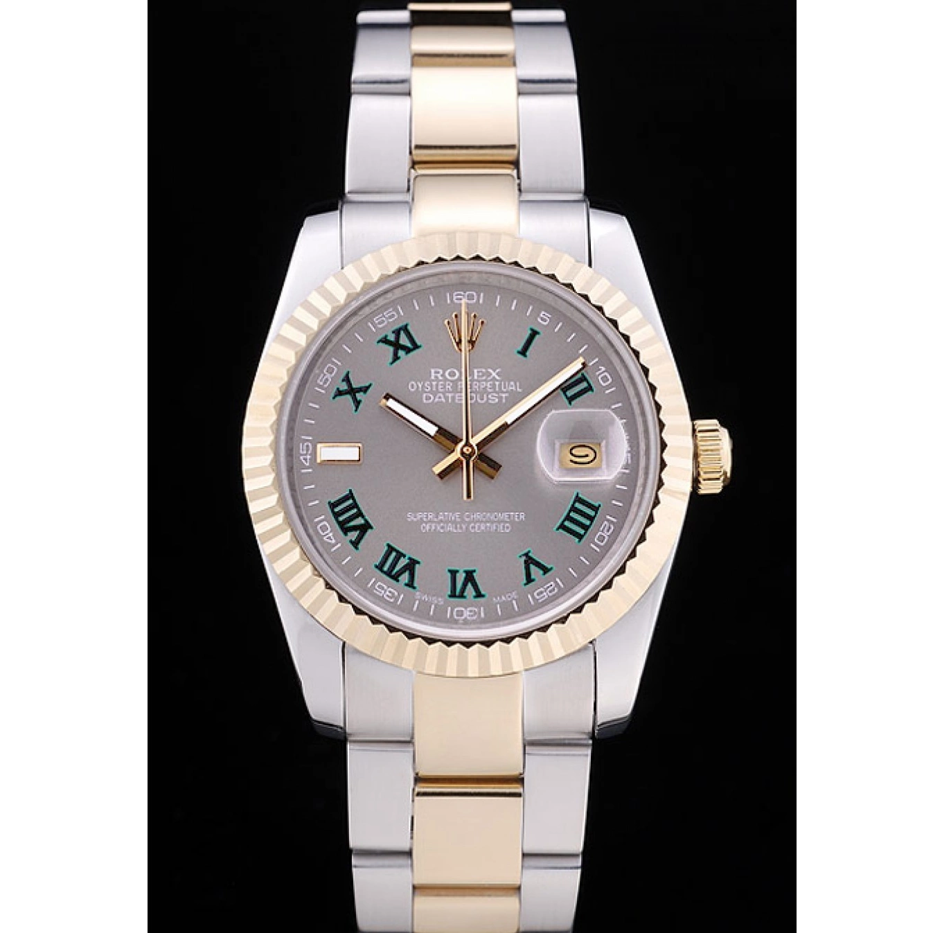 MiroTime 0817 Rolex Datejust Grey Dial Ribbed Bezel 7460